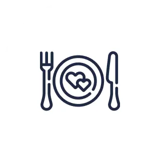 Wedding party meals